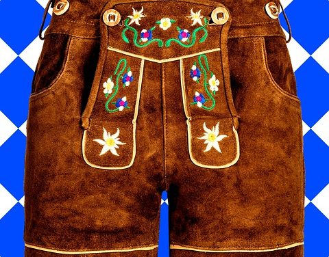 Pantaloni in pelle decorati tradizionalmente per uomo: è così che funziona